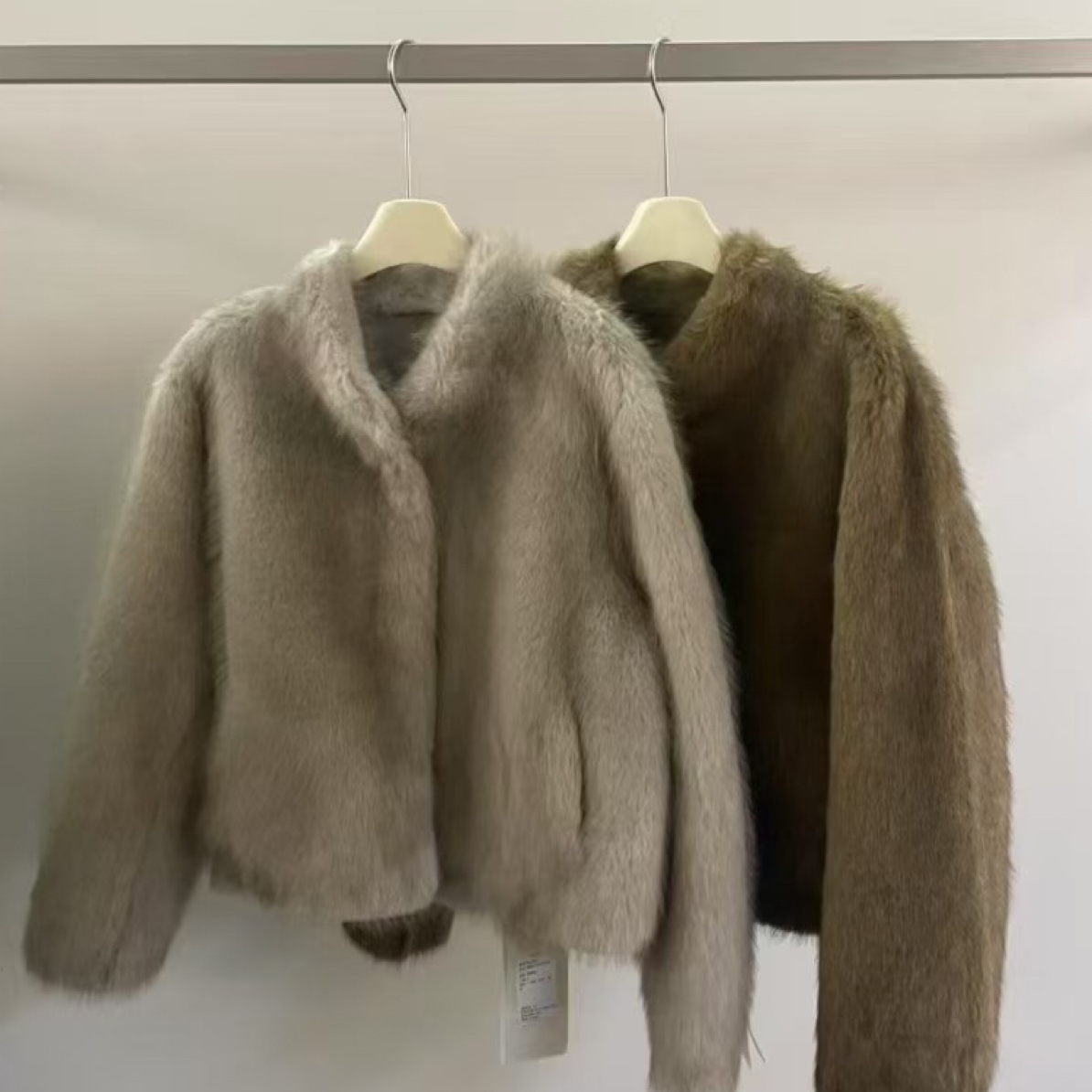 中古款 雪狐双色环保外套 短外套