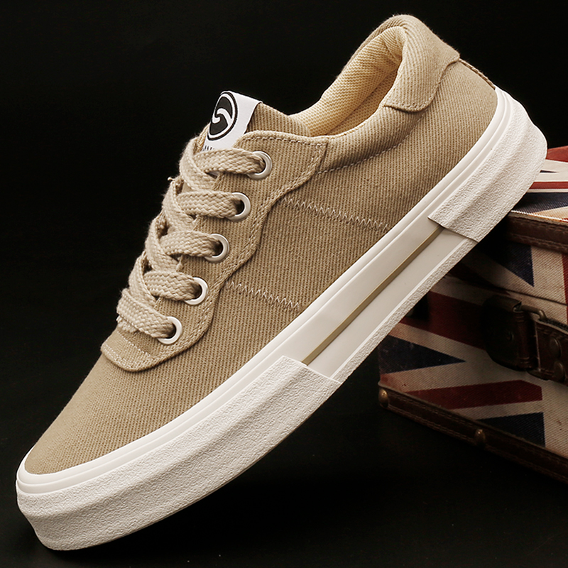 25828 男鞋秋季新款潮鞋韩版百搭潮流板鞋软底舒适休闲鞋男士布鞋