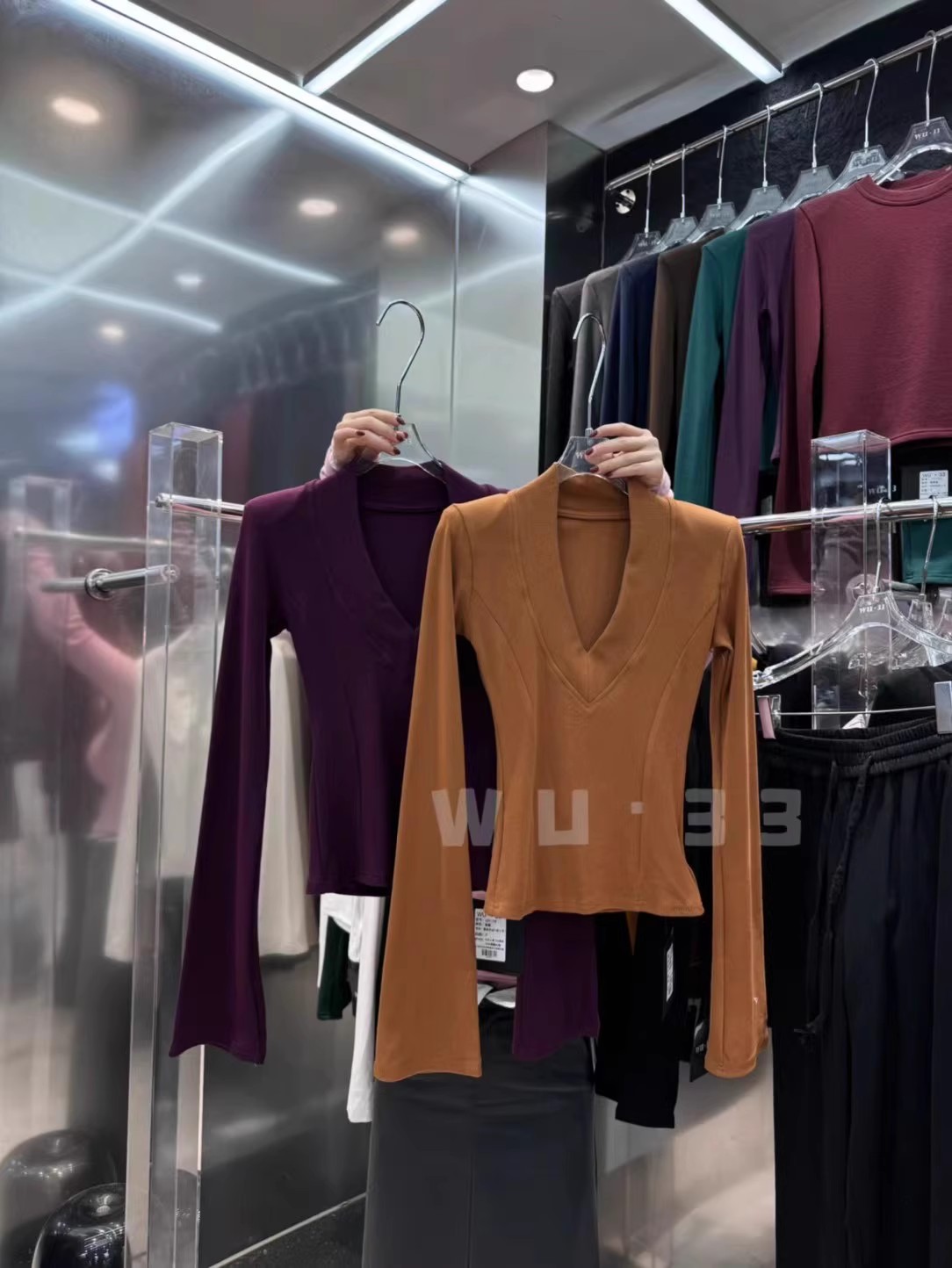 【直播福利品】修身性感长袖t恤女内搭显瘦打底衫上衣