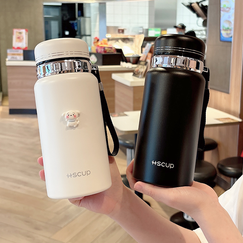 简约保温杯大容量高档水杯茶水分离办公室泡茶杯学生户外男士水壶