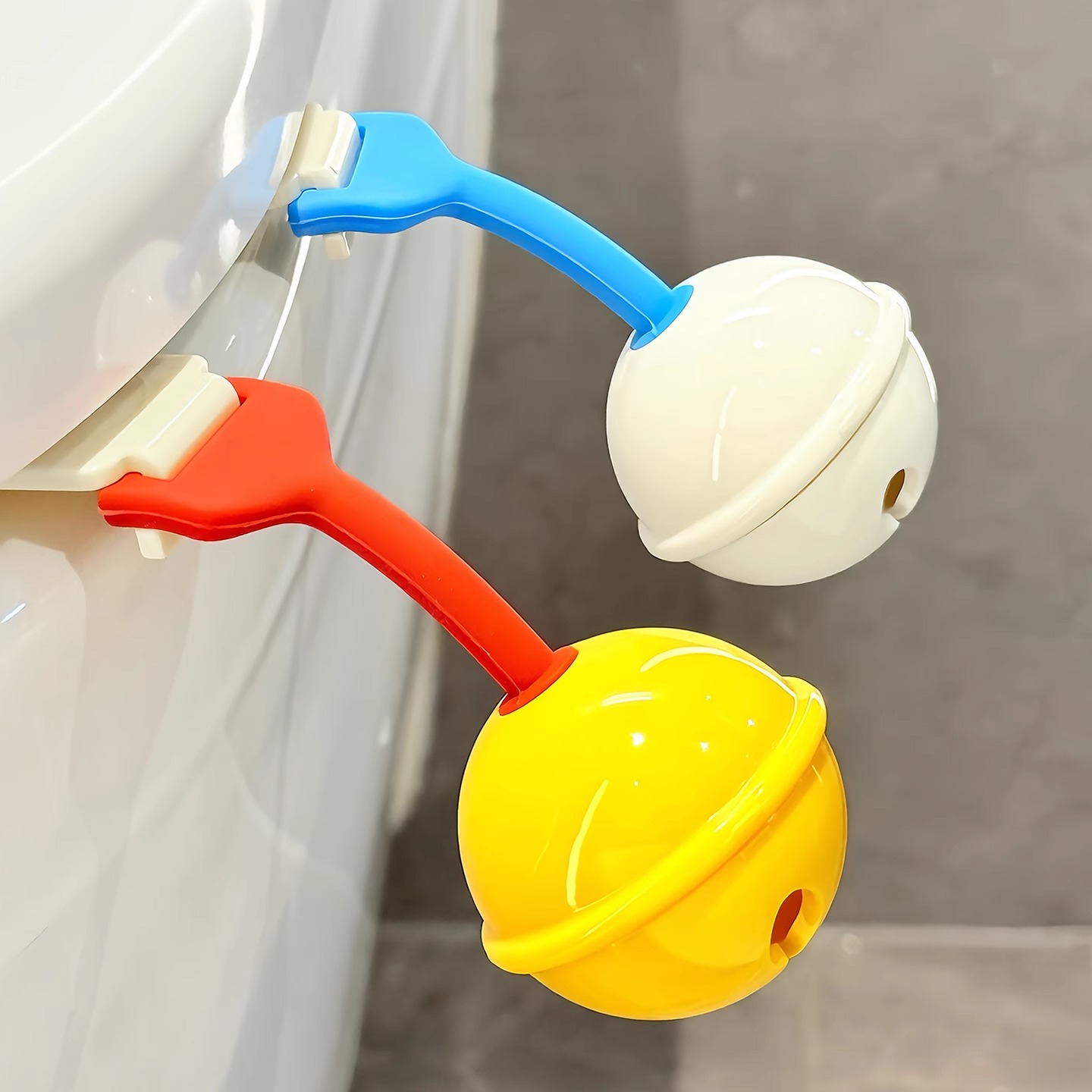 铃铛马桶提盖器带香薰马桶盖提拉手掀开器厕所马桶圈把手不脏手