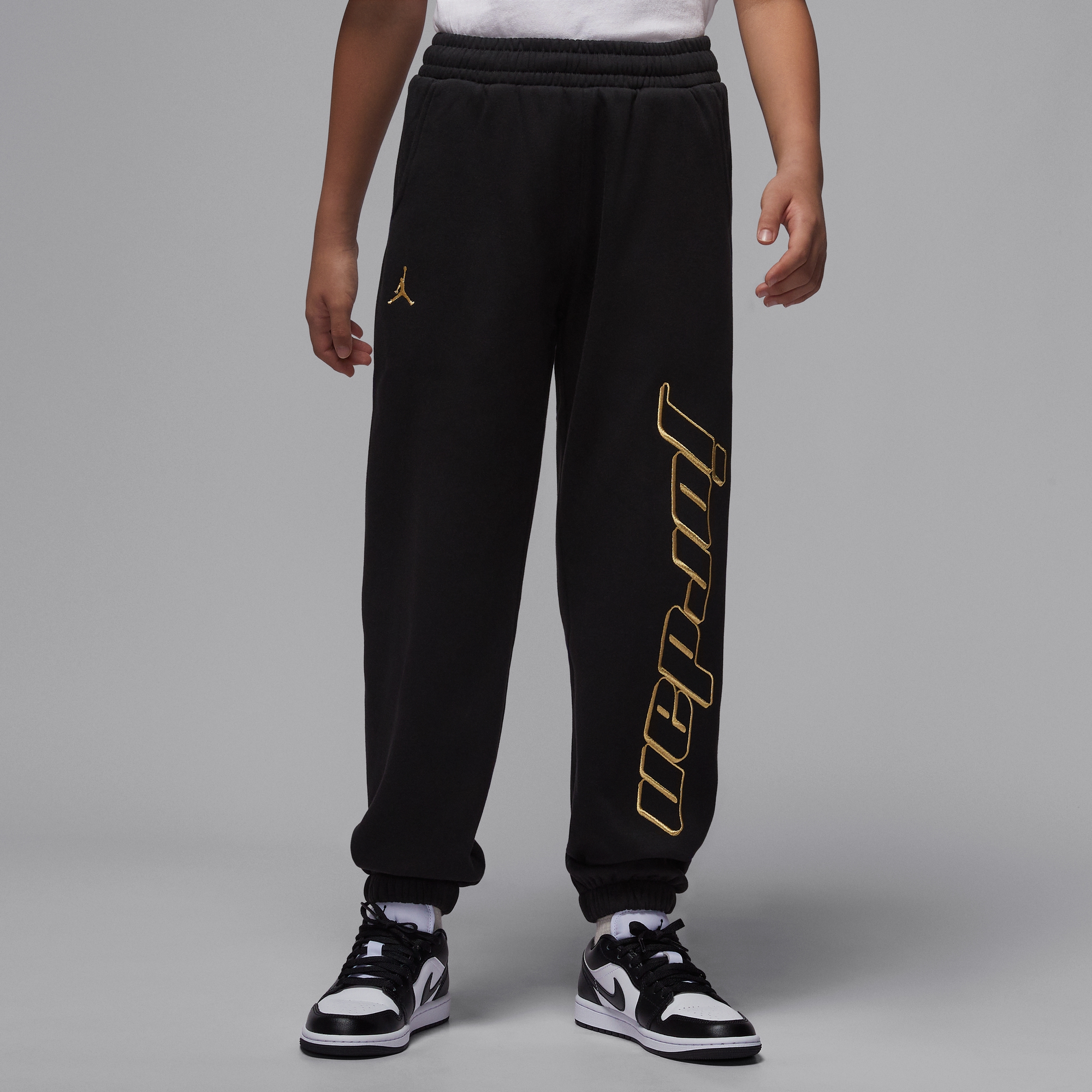 【官方旗舰】AIR JORDAN儿童童装冬季简约保暖金标加绒运动长裤F454