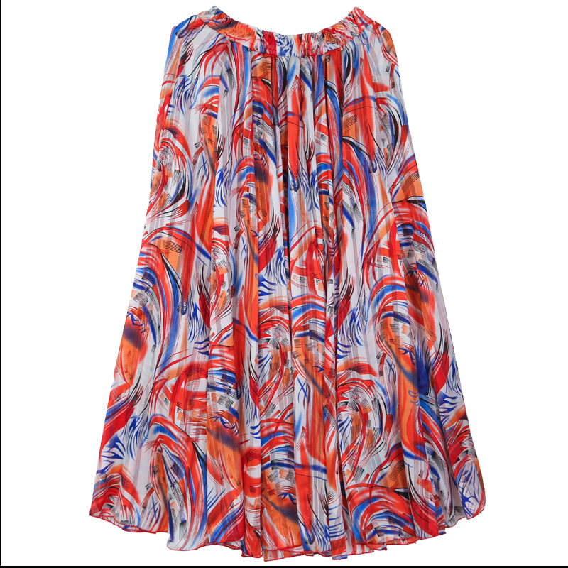 天山美翼2025秋冬季新款高定金银丝720民族风半身裙