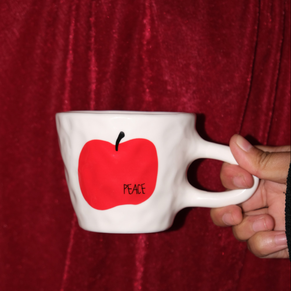 Heymen黑门 苹安杯 原创设计小苹果手捏陶瓷杯礼盒装圣诞礼物