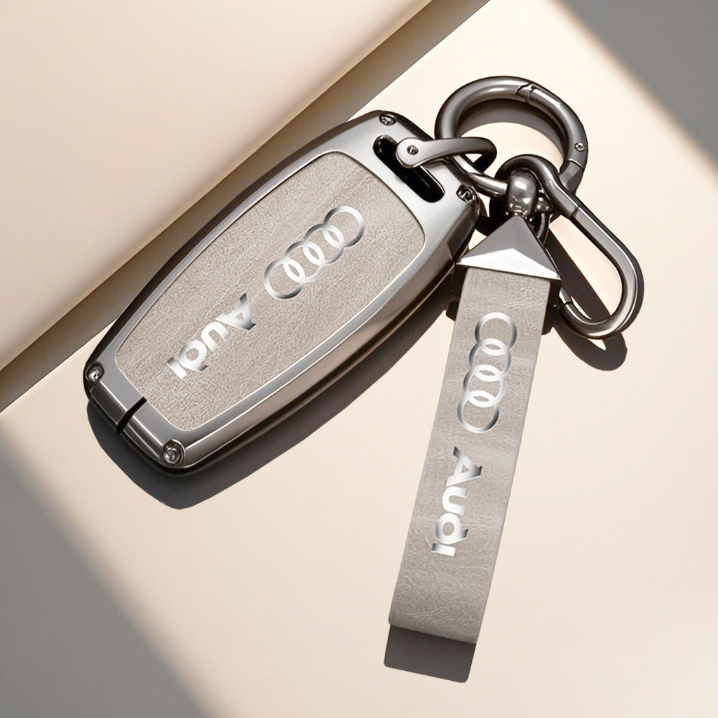 堡卫【4号】适用奥迪钥匙套合金壳A6L/A4L/Q5L/Q3/Q7/A8高档扣壳包