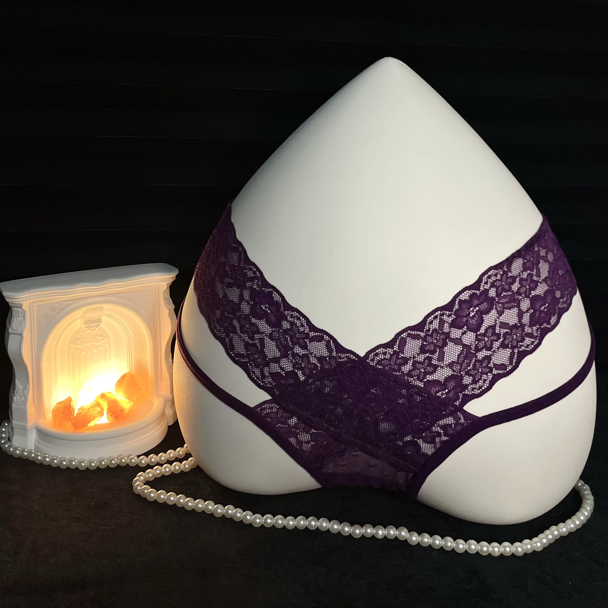 Noxia·热恋时刻｜心动失控*辣妹低腰细腰花边三角裤棉裆