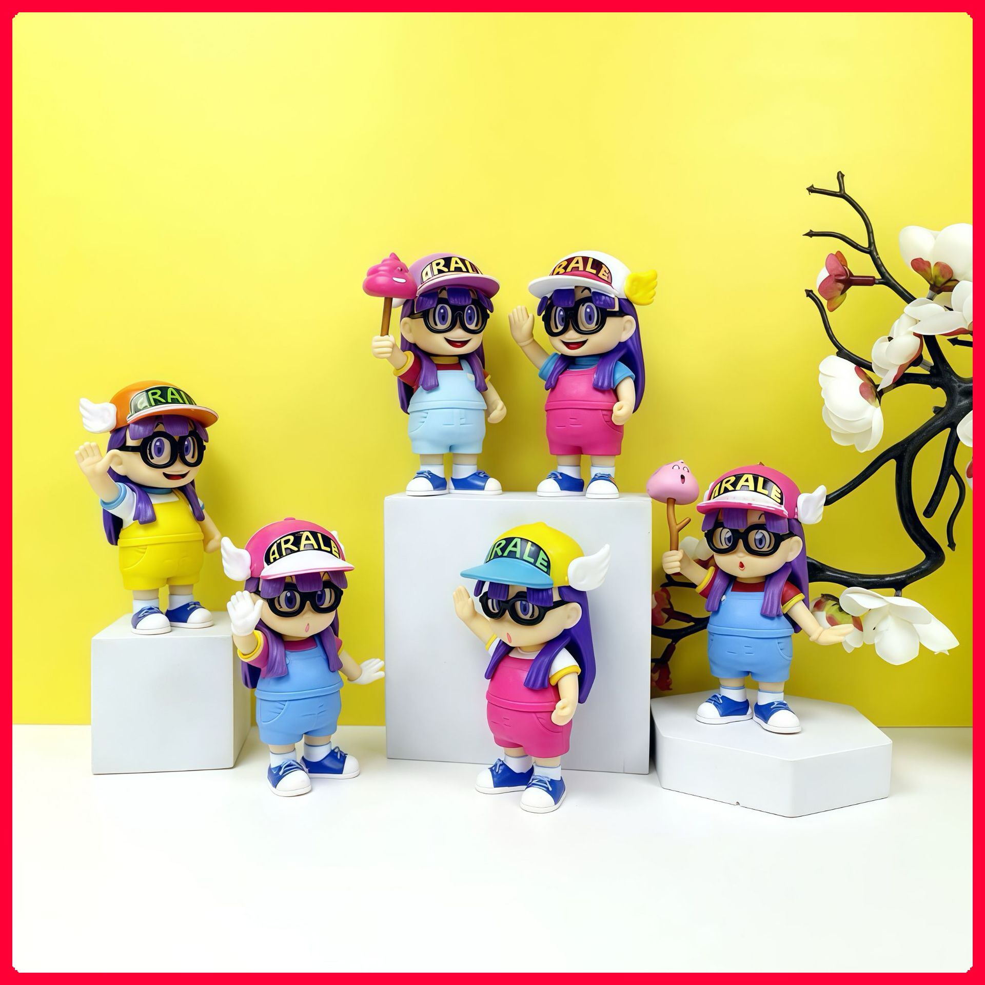 IQ博士阿拉蕾小云手办拿便便小云动漫周边玩具模型扭蛋公仔摆