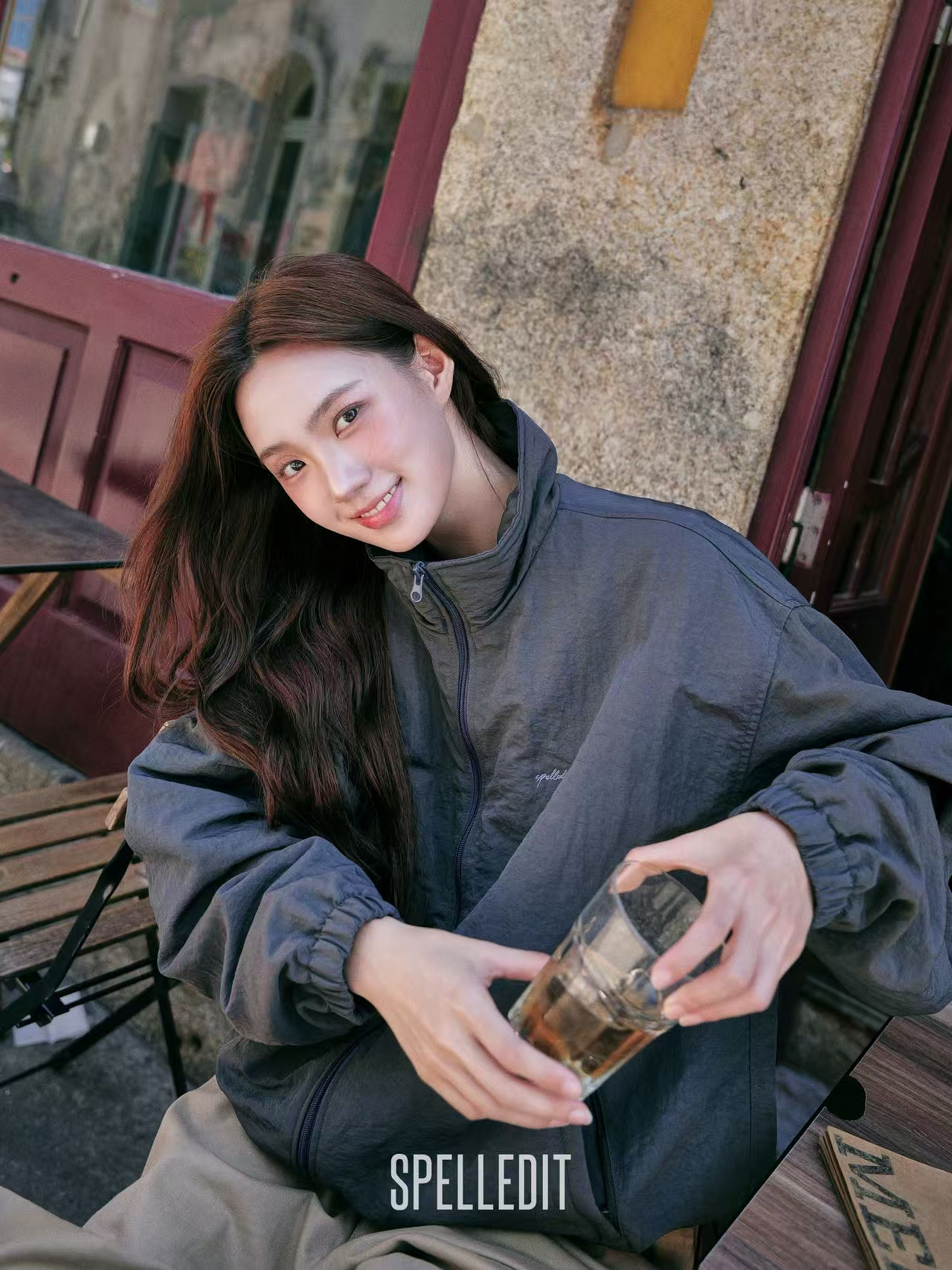 SPELLEDIT 2025秋季新品 洋气显瘦立领尼龙外套 正品 NO退NO换