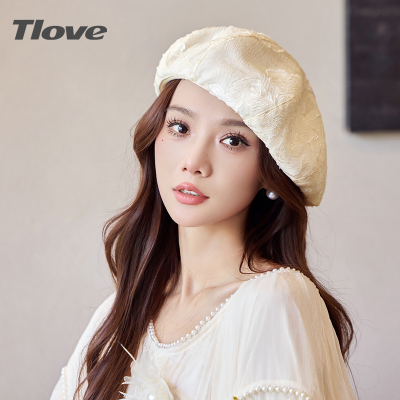 6945+tlove新款时尚百搭春夏贝雷帽