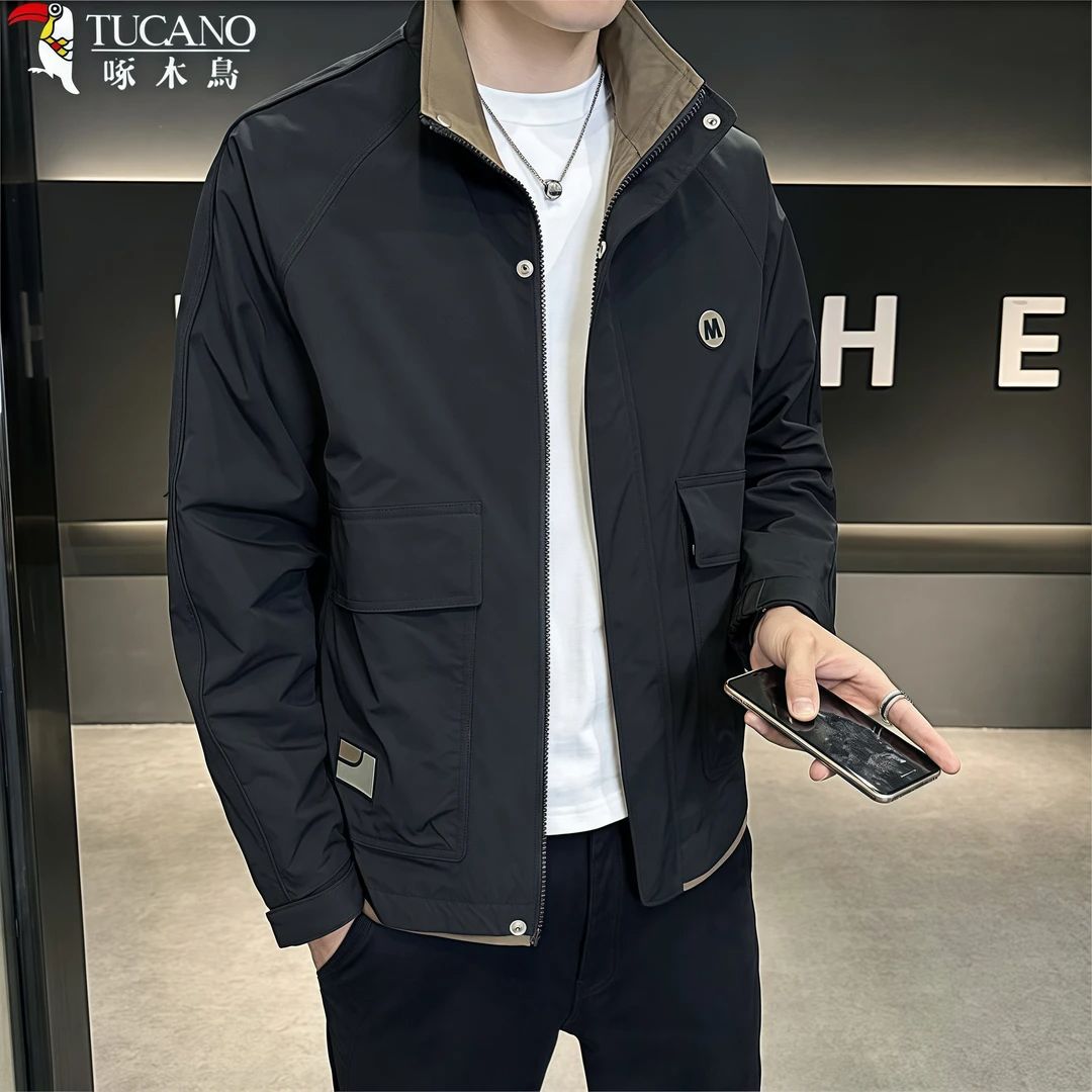 TUCANO/啄木鳥新款男士休闲百搭时尚夹克外套春秋季修身韩版帅气