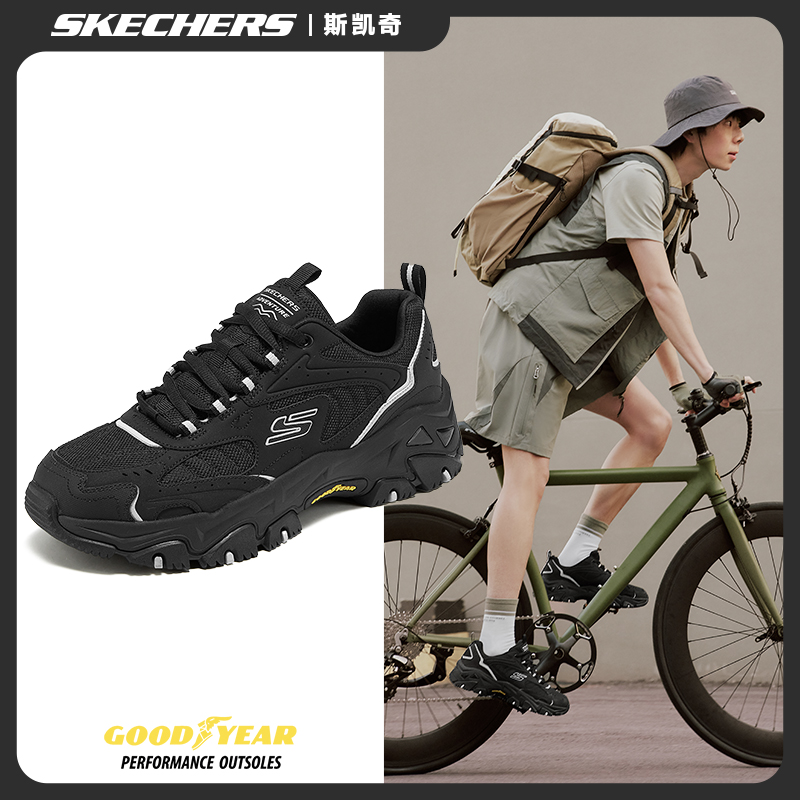 【云岚】斯凯奇男鞋冬减震耐磨户外休闲运动鞋厚底增高老爹鞋237426