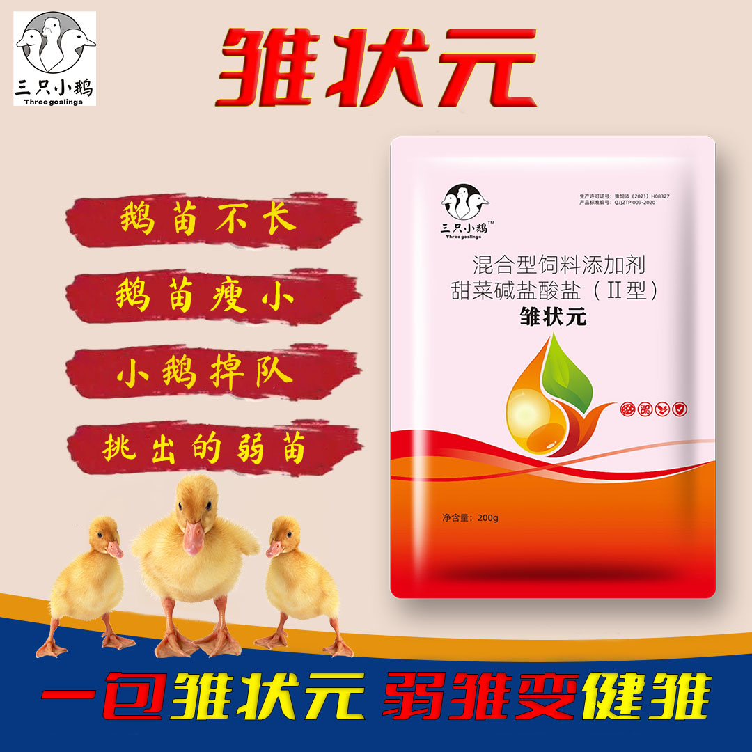 鸭鹅养殖雏状元饲料助农弱雏添加剂保苗促长多维营养公鸡尾巴计划