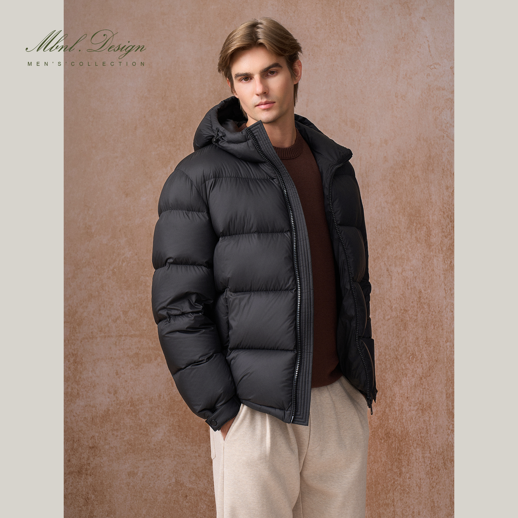 MBNL-F「ECRINS系列」秦磊男装90白鹅绒冬日暖奢羽绒服LL-WYR7003