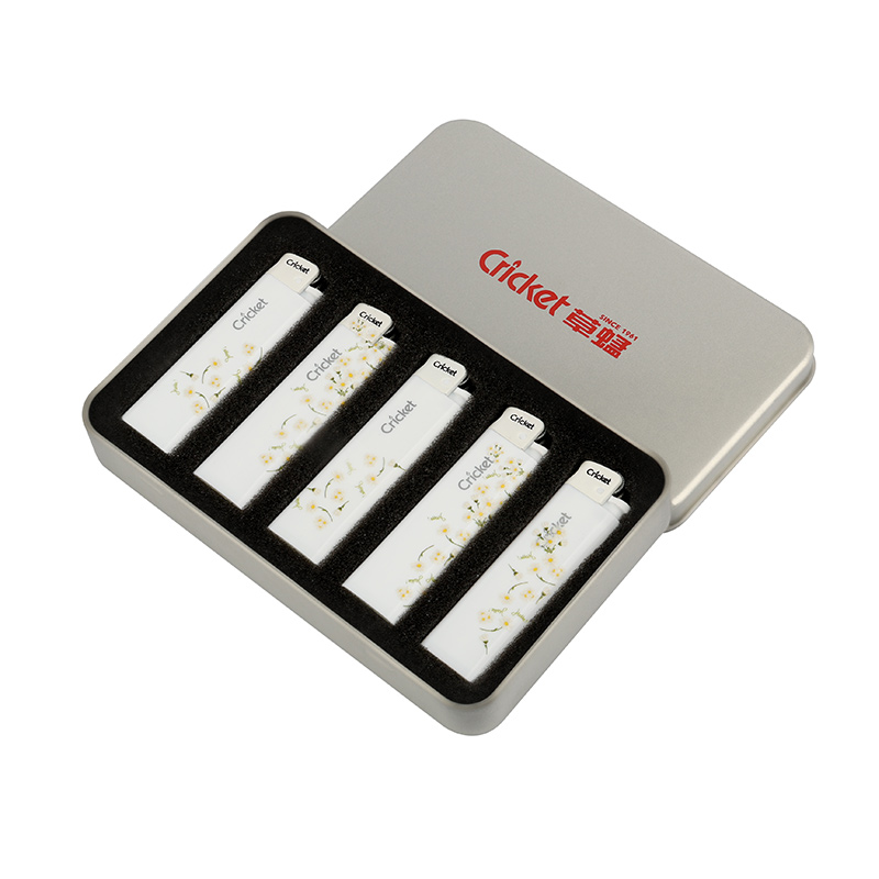 草蜢打火机创意UV高颜值防爆打火机【五支礼盒装】适合送男女生礼物