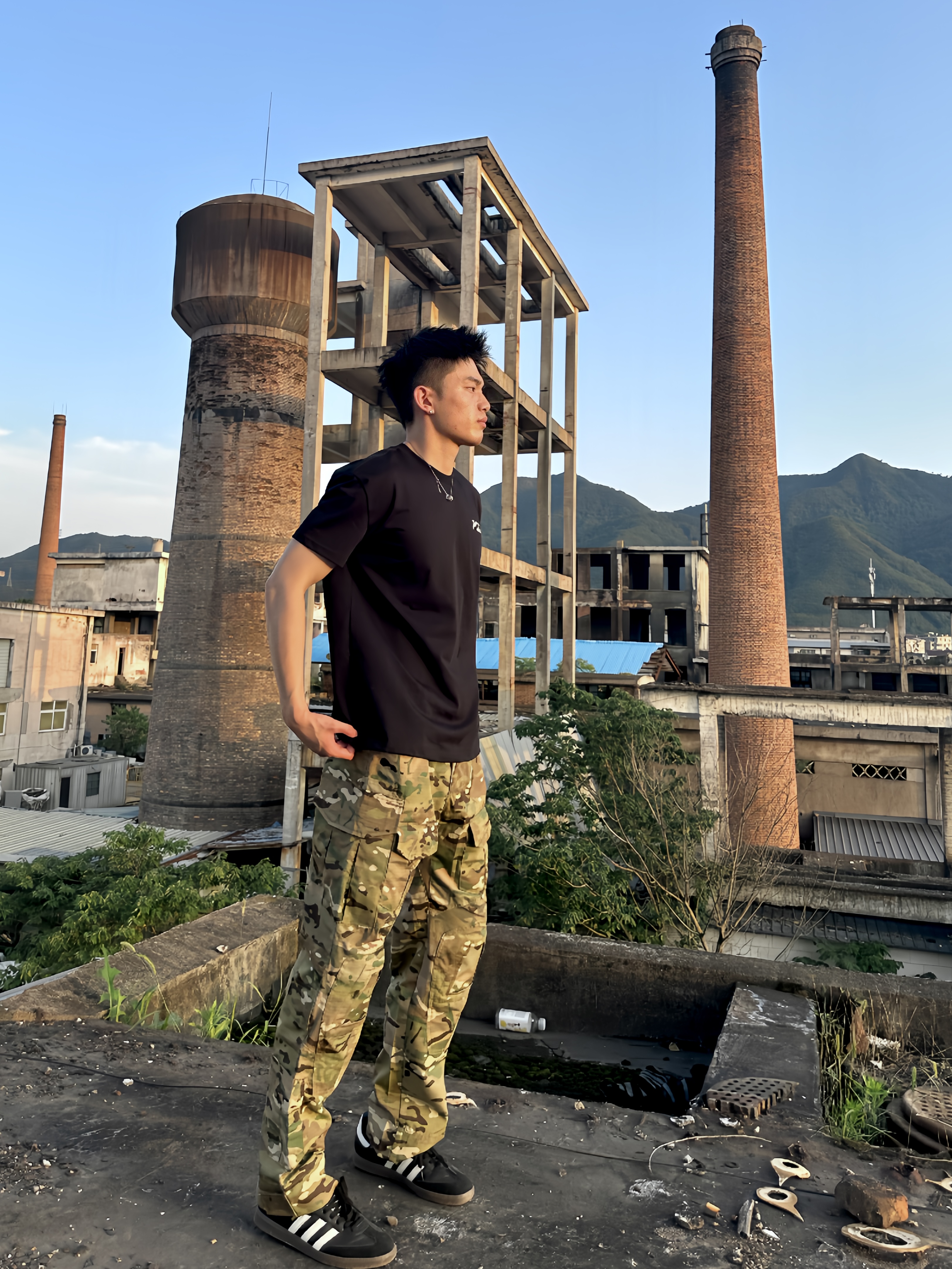 TuG军版3.0战术户外迷彩工装格纹耐磨防刮防泼水多功能迷彩工装裤