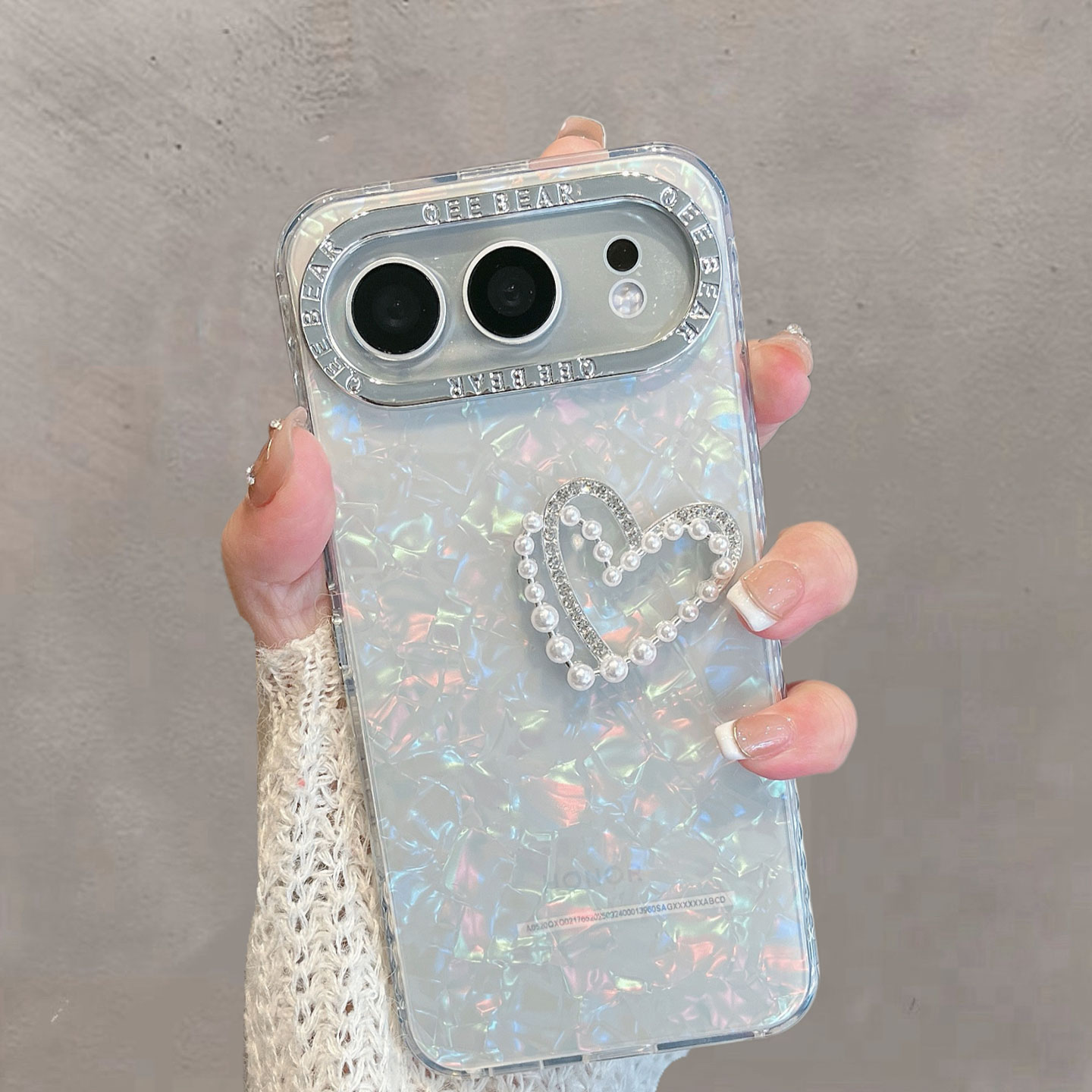 适用于华为荣耀500手机壳500pro透明mey-an00新款女创意爱心防摔