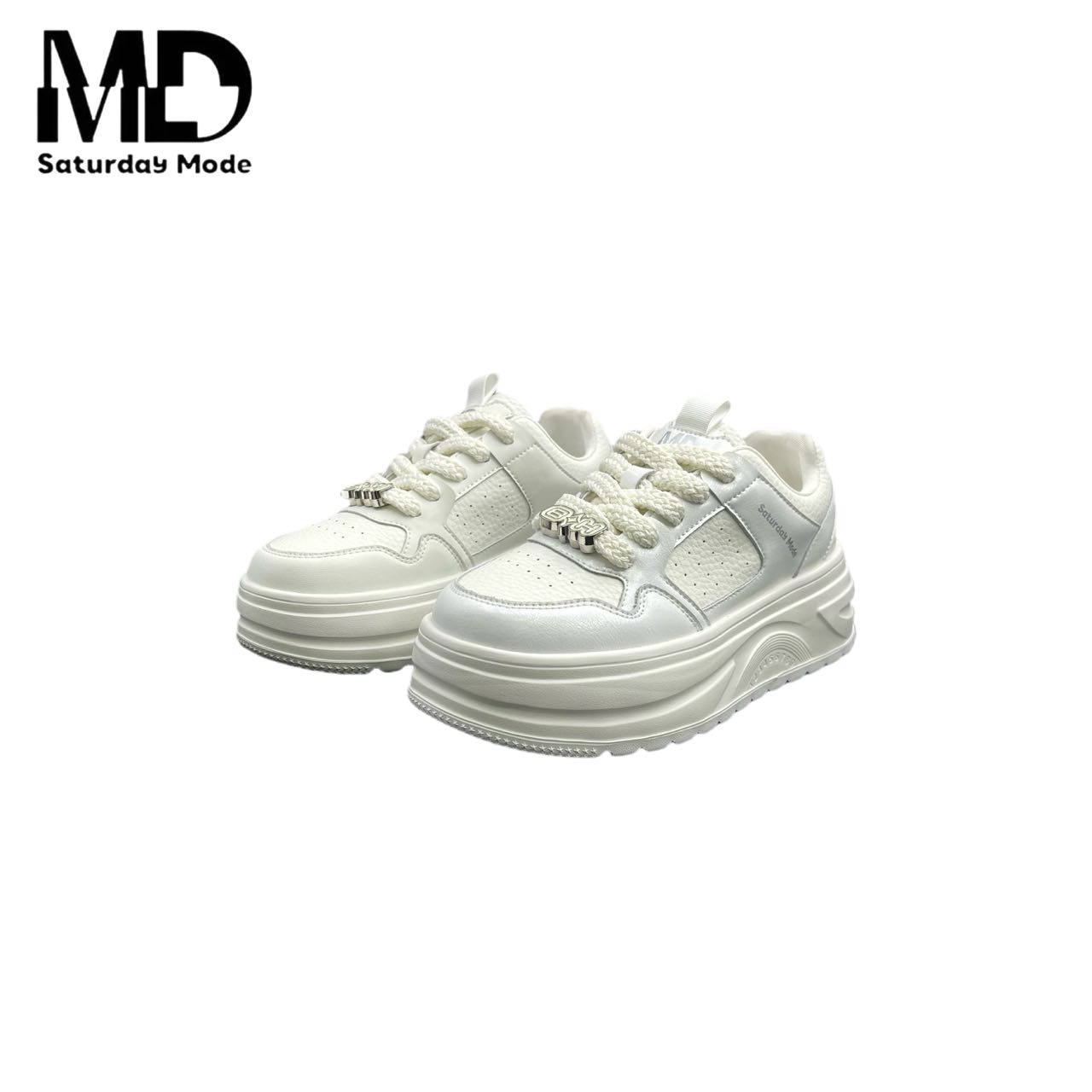 SATURDAYMODE夏季百搭圆头低帮休闲板鞋时尚潮流小众1112E09  XS