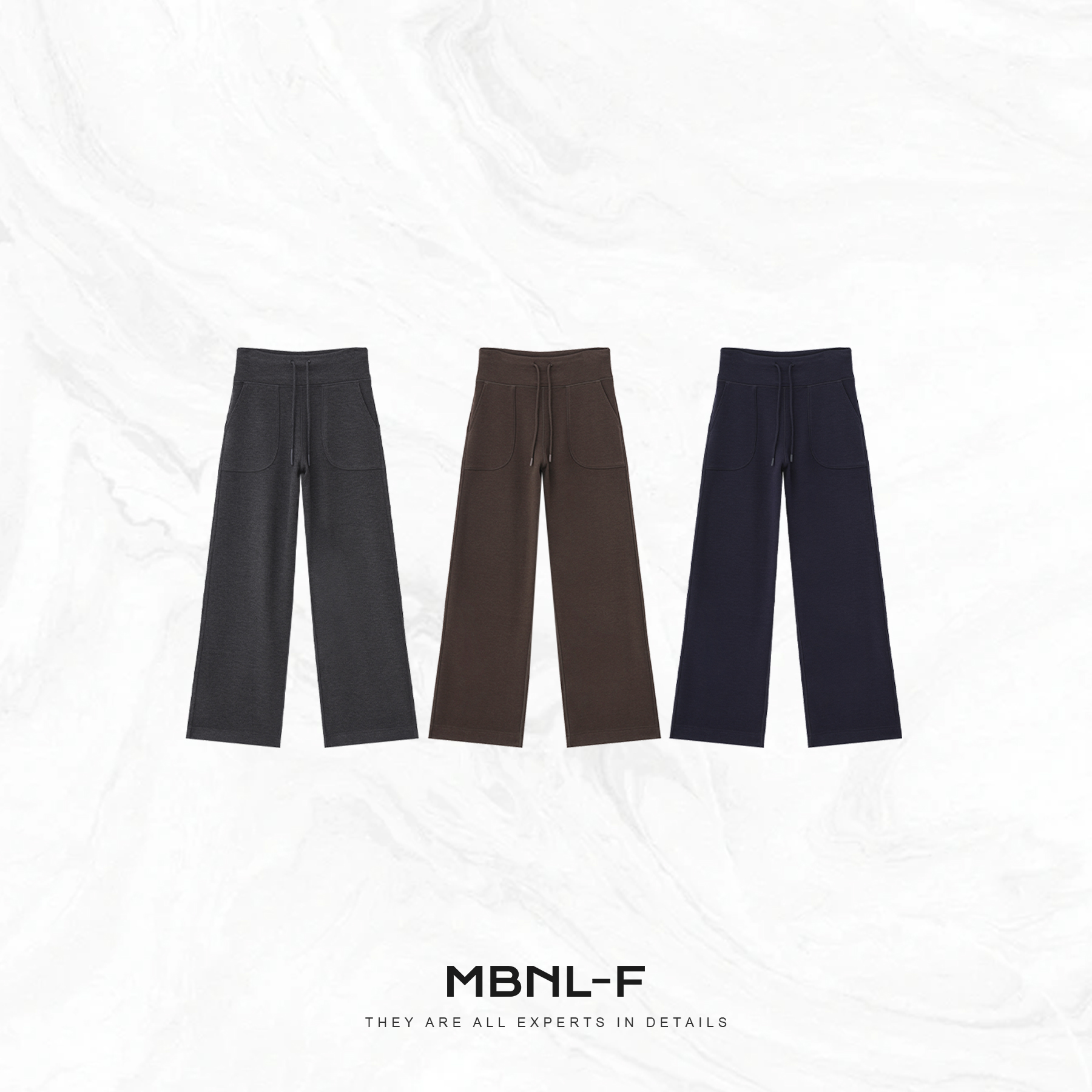 MBNL-F“醋酸羊毛裤” 云朵质感松紧腰保暖休闲裤 秦磊XM-XKZ9686