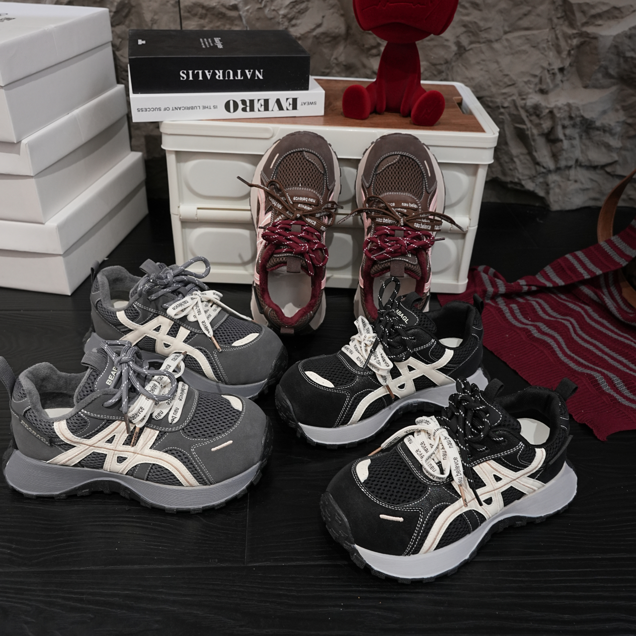 （单里/加绒）炸街厚底阿甘鞋女时尚老爹鞋休闲运动鞋2025秋冬新款