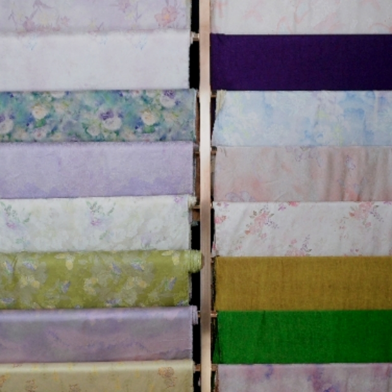 A国风提花香云纱红云纱旗袍吊带连衣裙面料