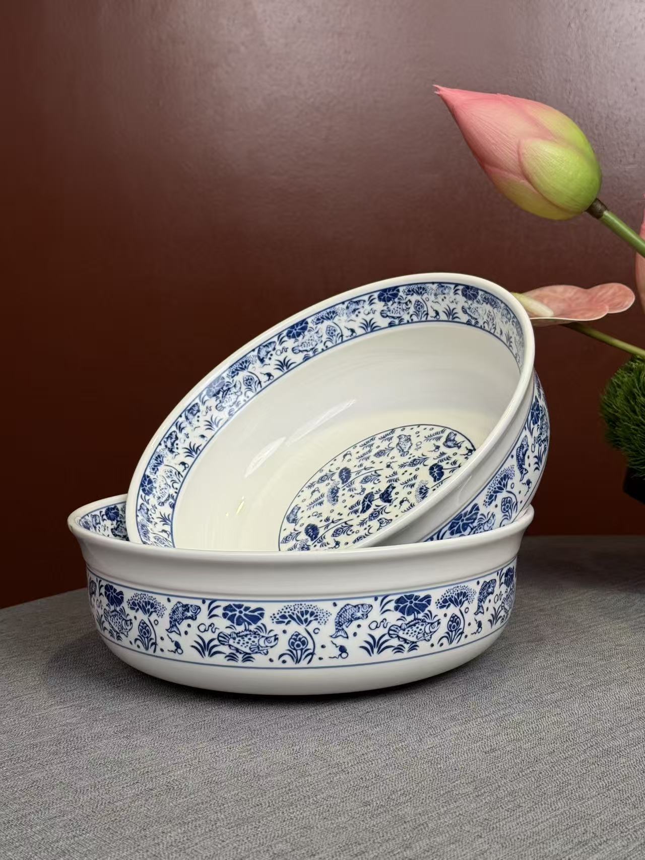 高温陶瓷特色酸菜鱼水煮肉片碗汤碗酒店餐厅连锁餐饮商用网红餐具