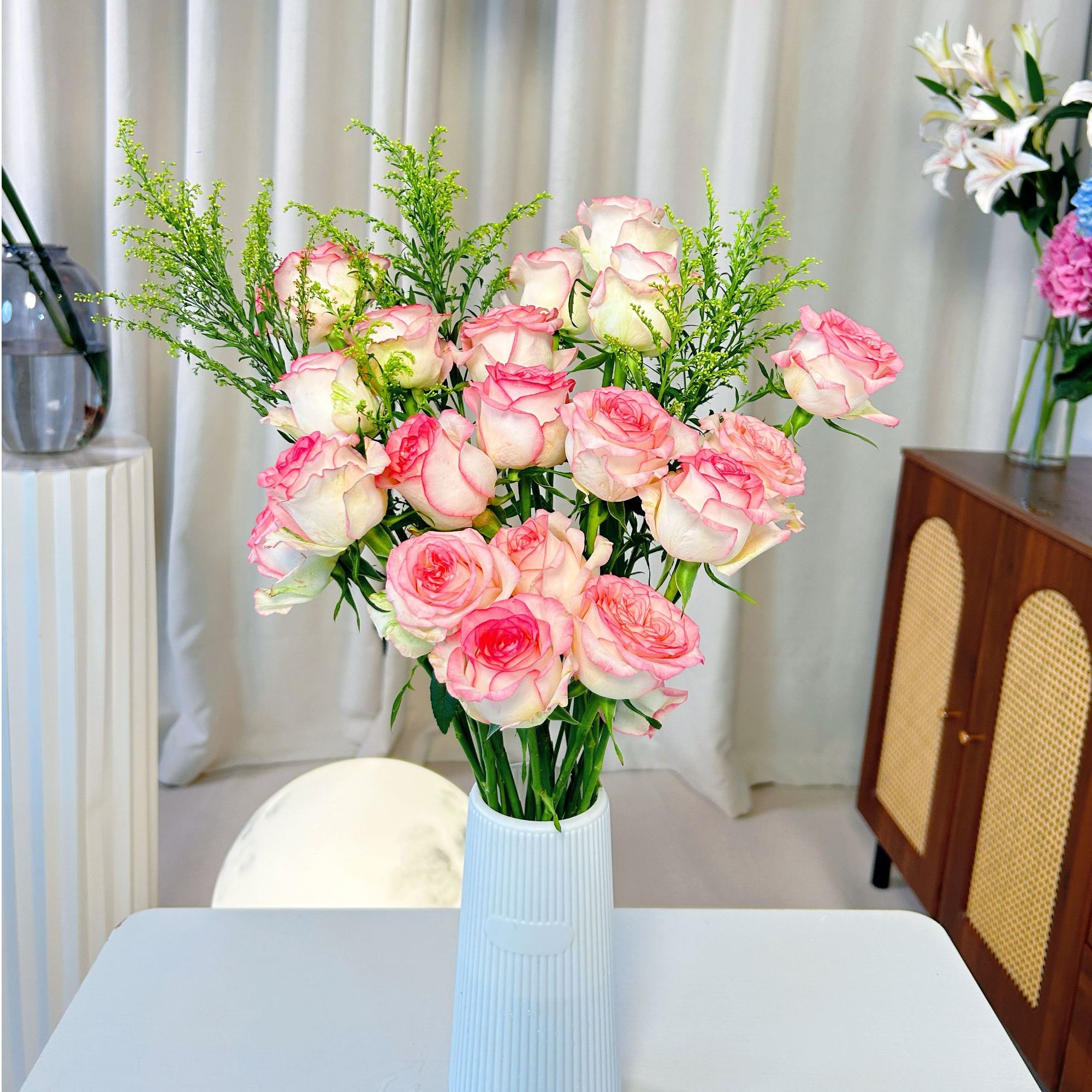 【诗境】艾莎玫瑰 套装花束 云南鲜切花