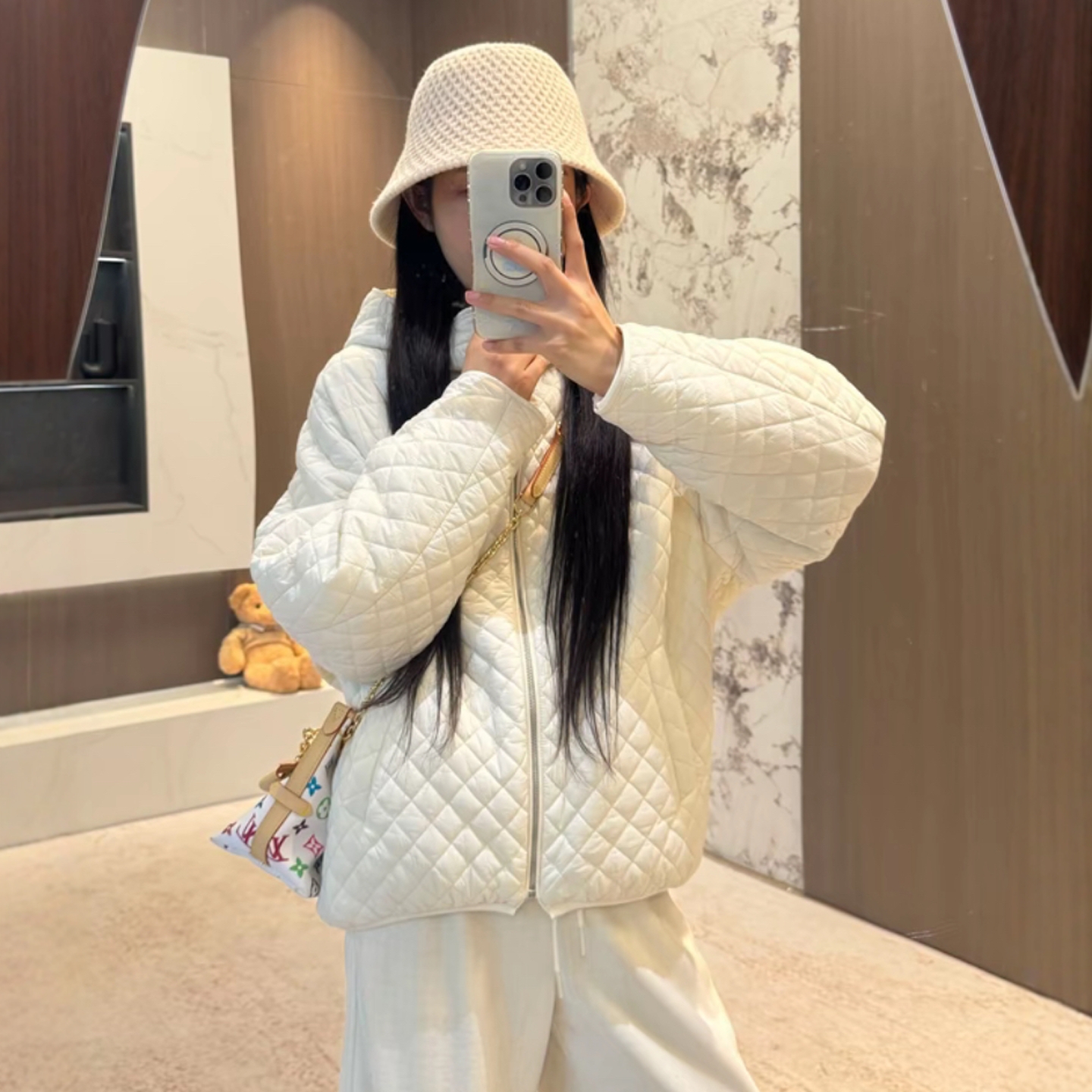 爆款时尚连帽棉服外套女装2025秋冬季轻薄超好看时尚洋气显瘦上衣