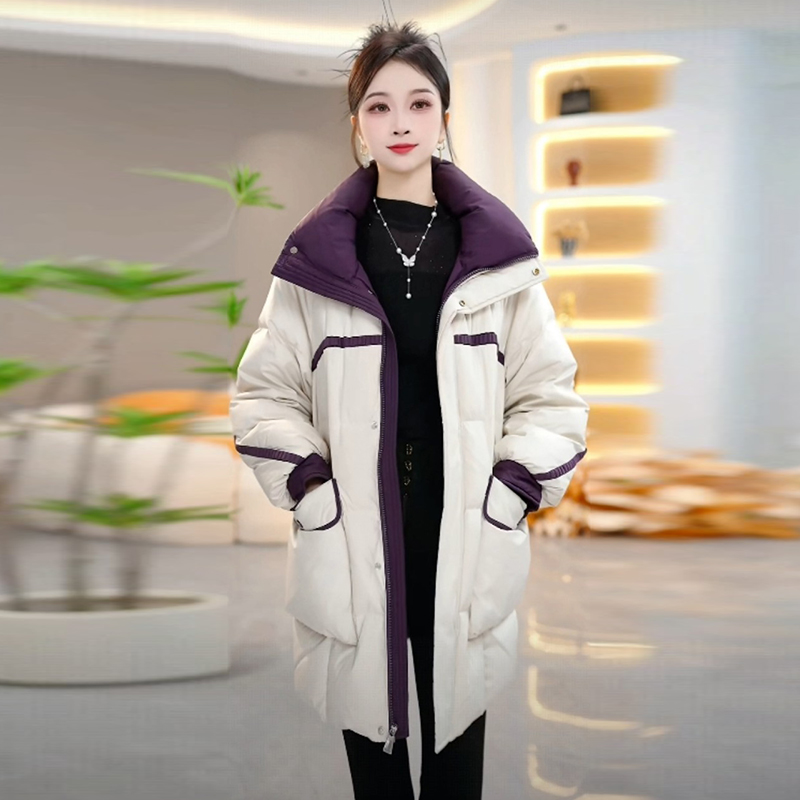 白鸭绒气质加厚保暖羽绒服女士冬季2025新款韩版时尚洋气显瘦外套