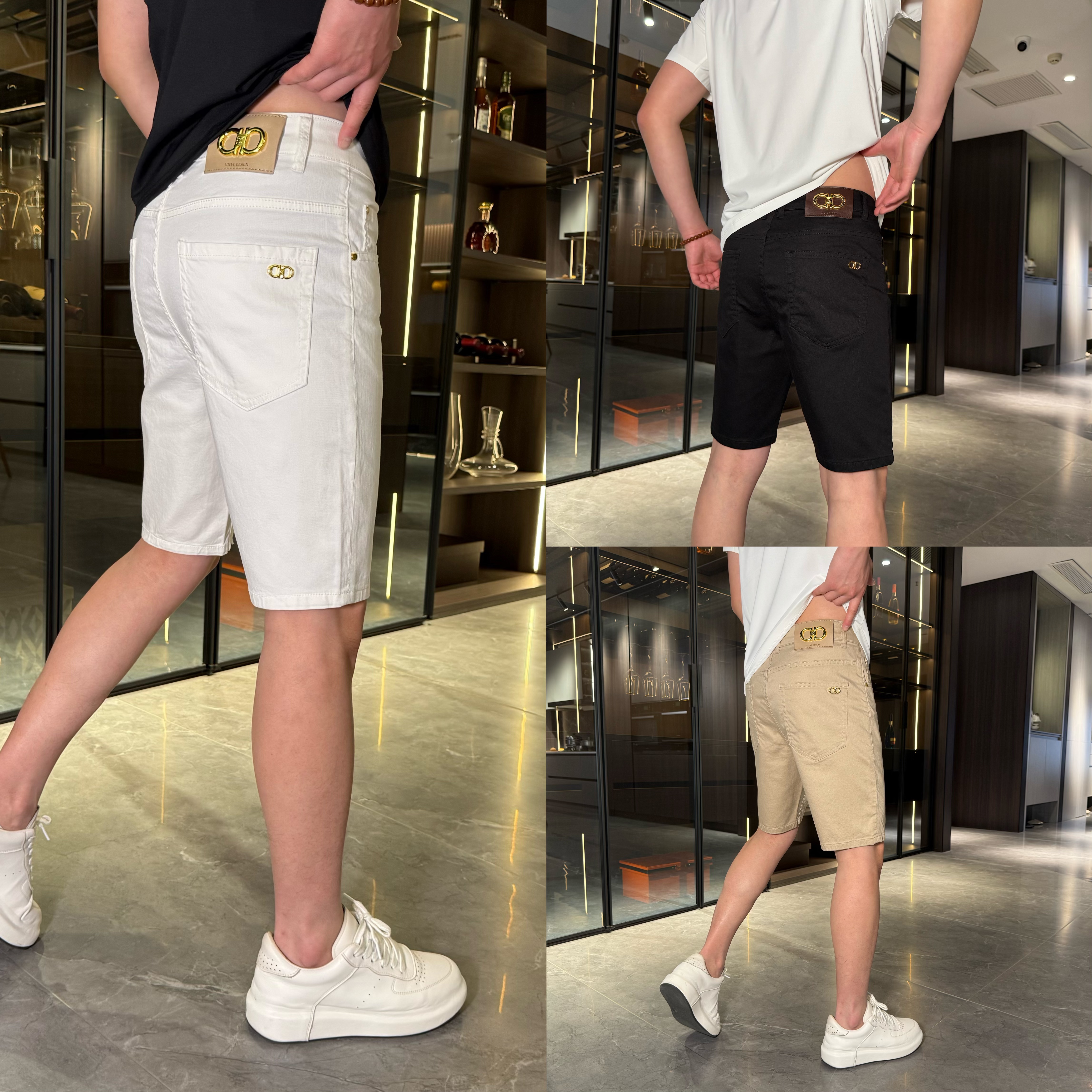 2025男士夏季薄款轻奢高定短牛仔裤时尚短裤9826-1