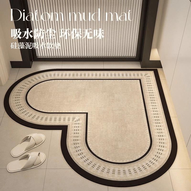 轻奢硅藻泥浴室吸水地垫洗手间防滑耐脏免洗脚垫卫生间厕所地垫