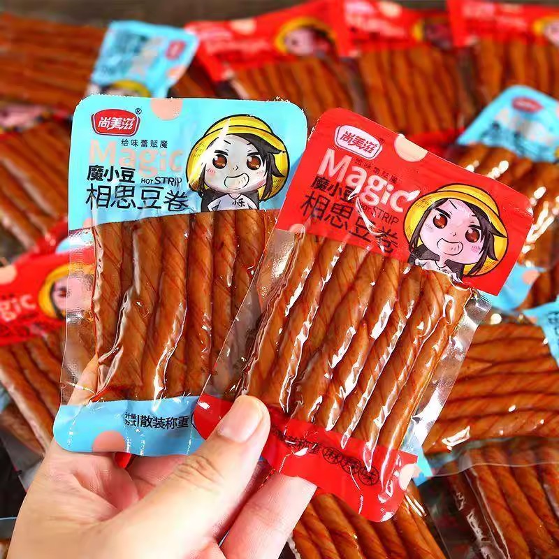 尚美滋相思千层卷豆干辣条零食解馋麻辣儿时豆筋豆卷休闲食品香辣