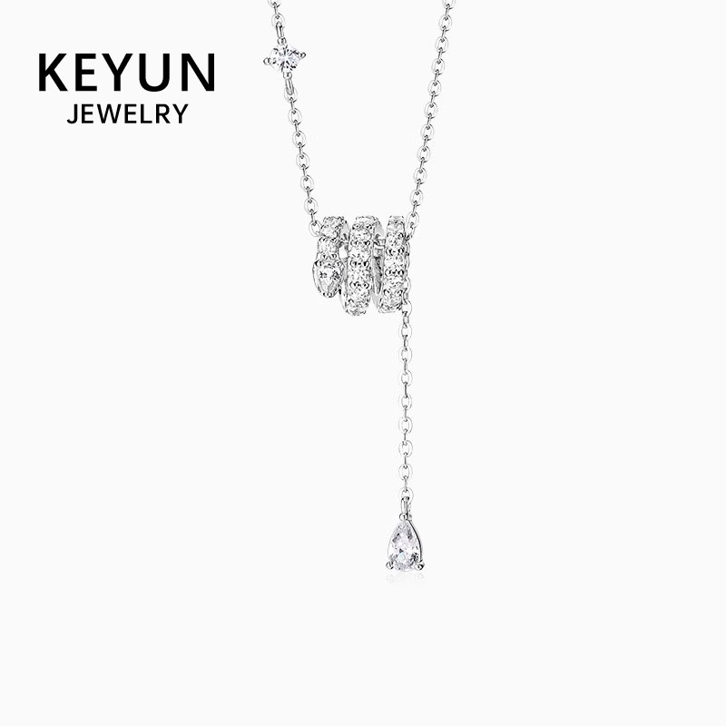 坠链均925银 38节日礼物灵蛇小蛮腰项链女纯银时尚轻奢小众锁骨链