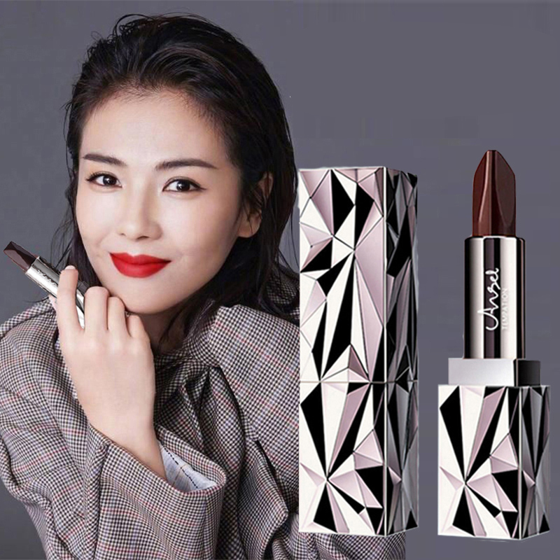 牌正品三色口红不掉色不沾杯不脱色防水持久素颜显白唇膏口红女