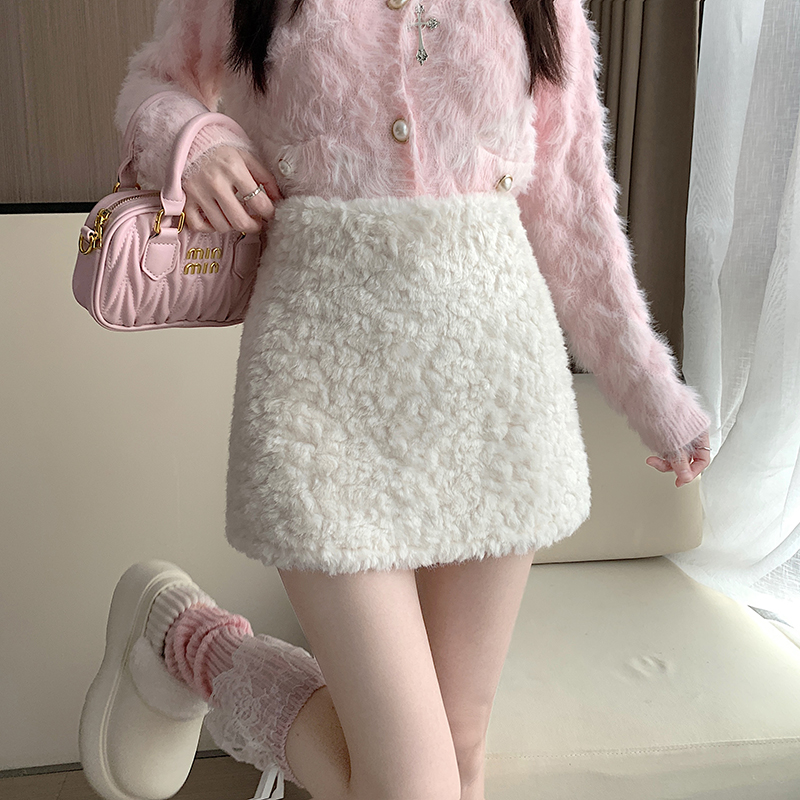 时尚辣妹百搭a字半身裙女秋冬装2025冬季新款气质显瘦包臀短裙子