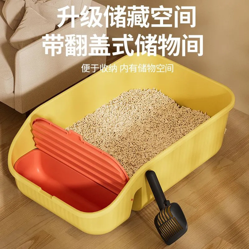 猫砂盆超大号半封闭式防带出猫厕所特大开放式猫沙盆宠物用品