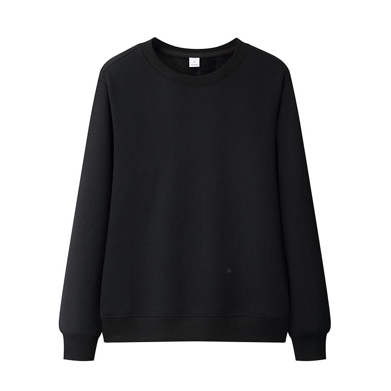 2025秋冬新款圆领无帽卫衣女士爆款大码正肩加绒加厚爆款时尚外套