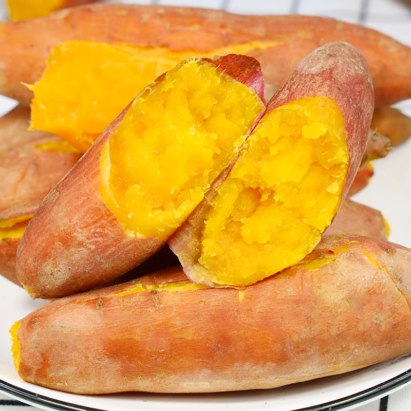 【自然搭档】河南沙地龙九黄心蜜薯净重3-5斤新鲜红薯番薯软糯香甜