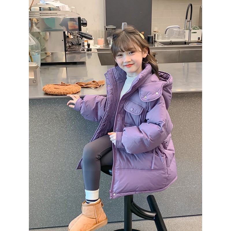 巴拉开门喜童装年服冬装袄儿童2025新款洋气红色儿童秋季防风棉服