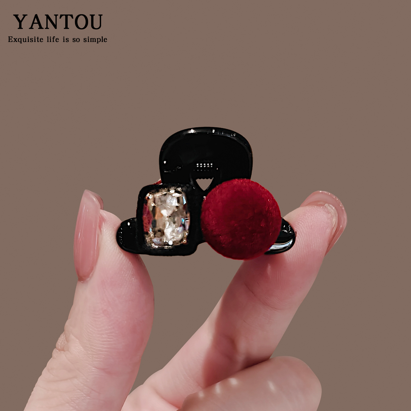 发夹侧边精致小巧迷你小号超小红色珍珠刘海夹碎发夹小夹子抓夹女