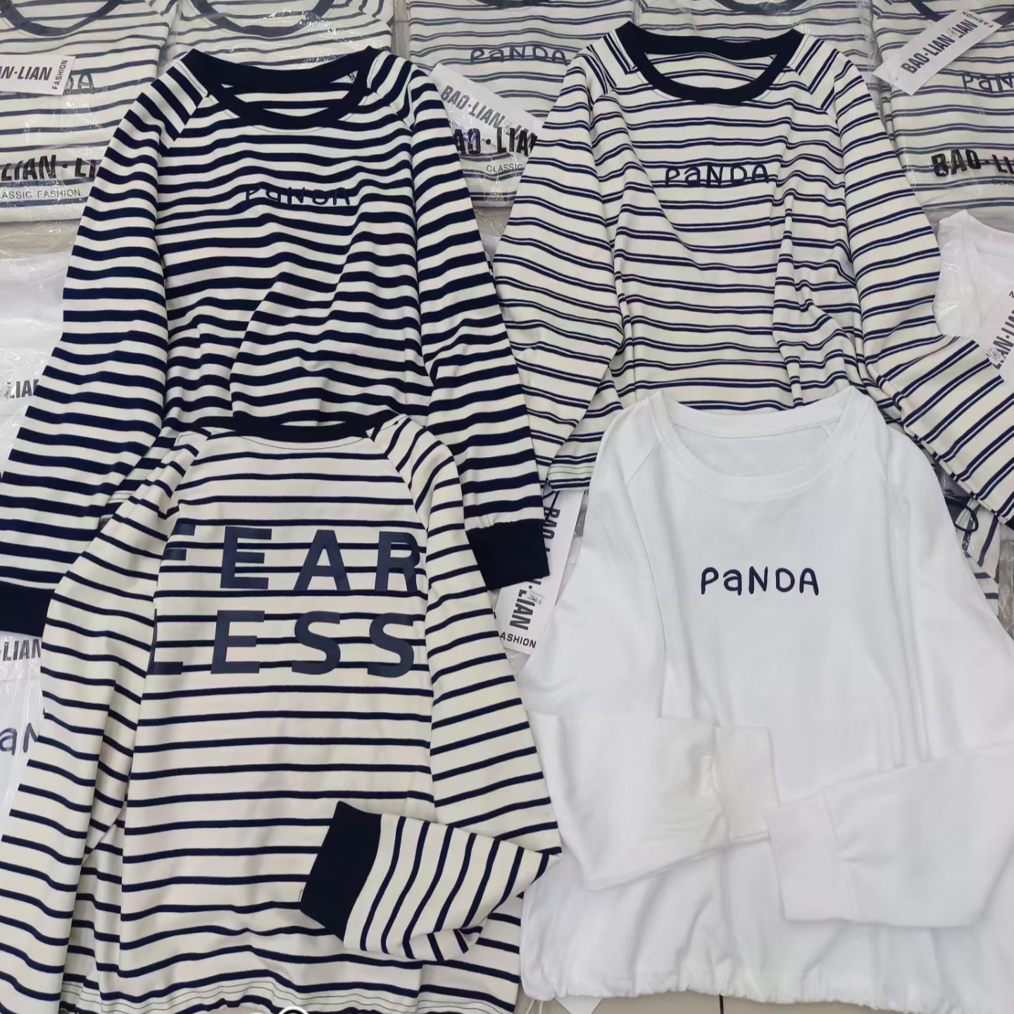 【珊珊家007】水洗常规嘻哈风字母女休闲风卫衣宽松情侣上衣百搭137