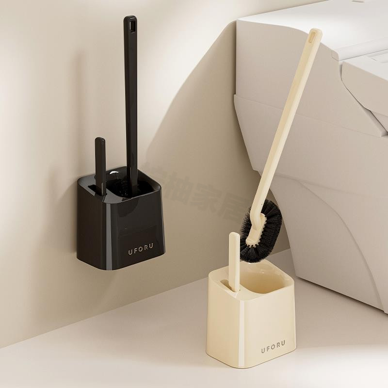 马桶刷免打孔壁挂厕所卫生间无死角长柄清洁神器套装带底座沥水刷