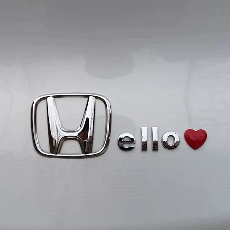 东风本田广汽本田hello/honey原车材质3d立体车标贴创意车尾贴
