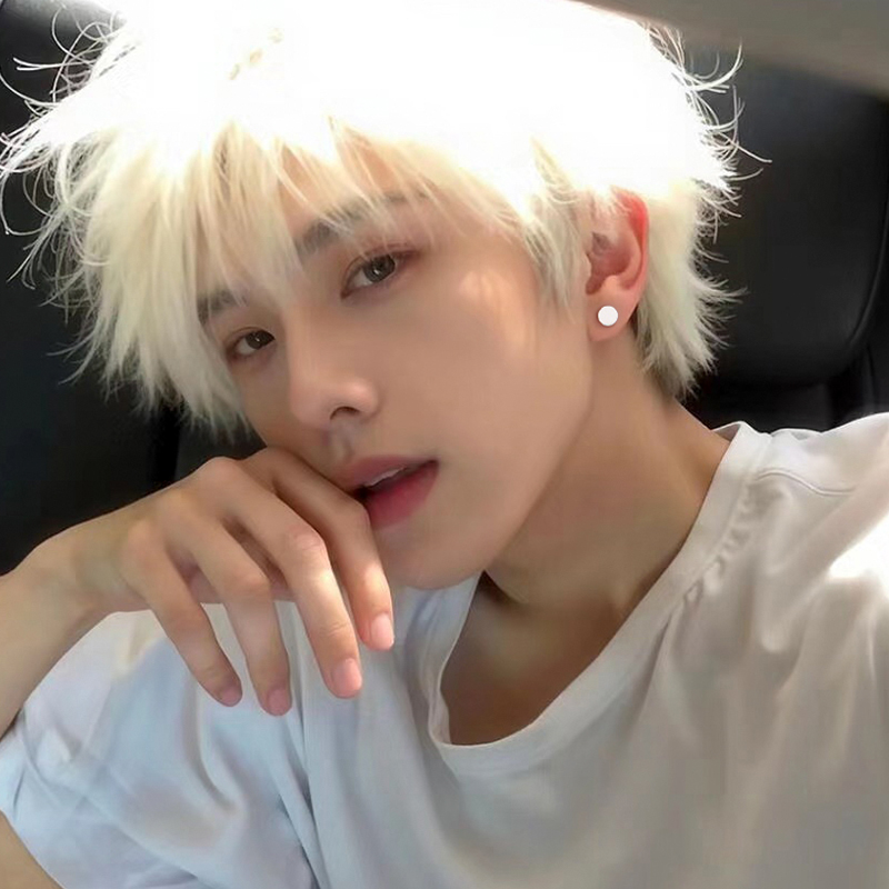 足银耳饰 999纯银几何耳钉时尚个性小众ins百搭男女养耳洞耳骨钉