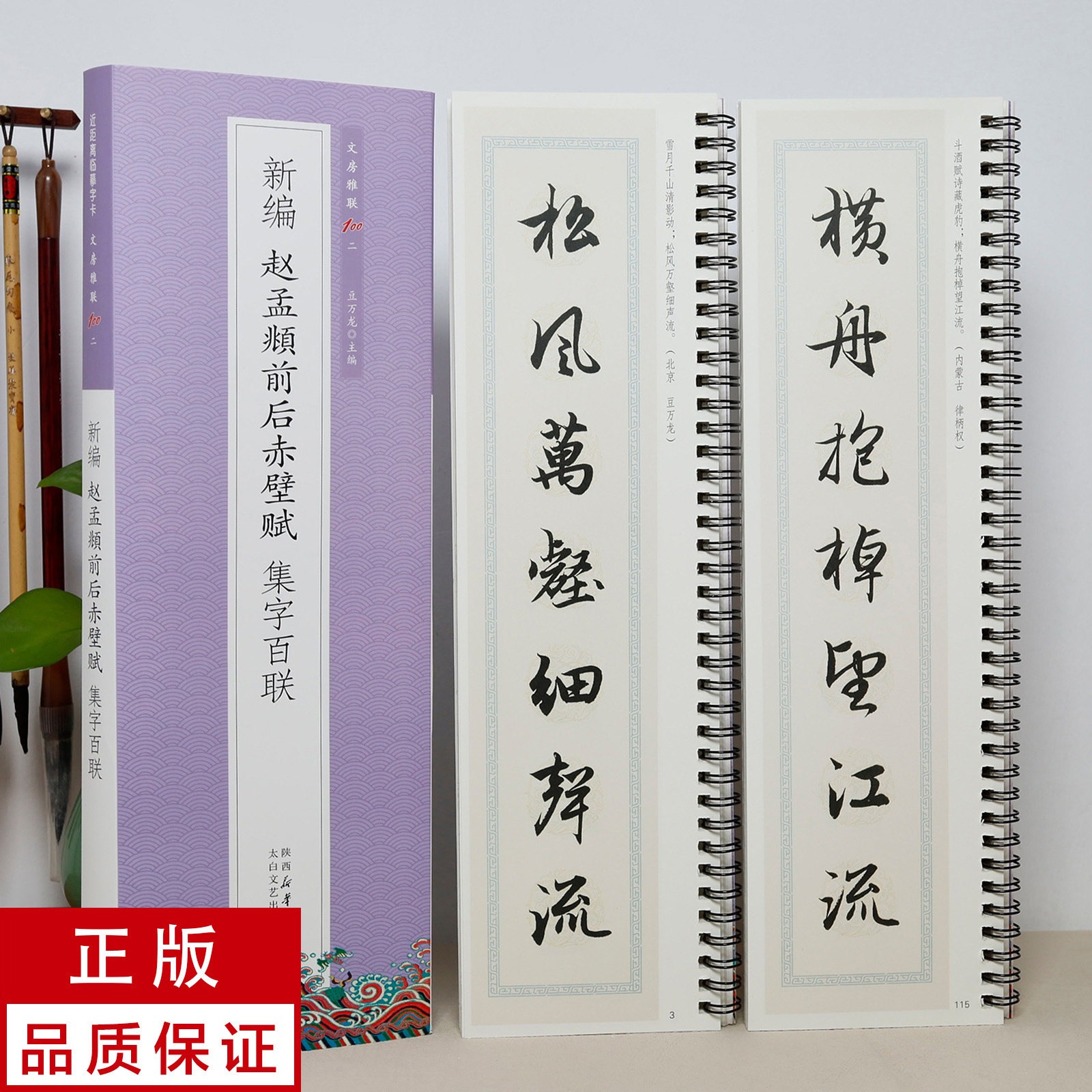 【新编集字联】赵孟頫行书前后赤壁赋2册 静文轩近距离临摹字帖
