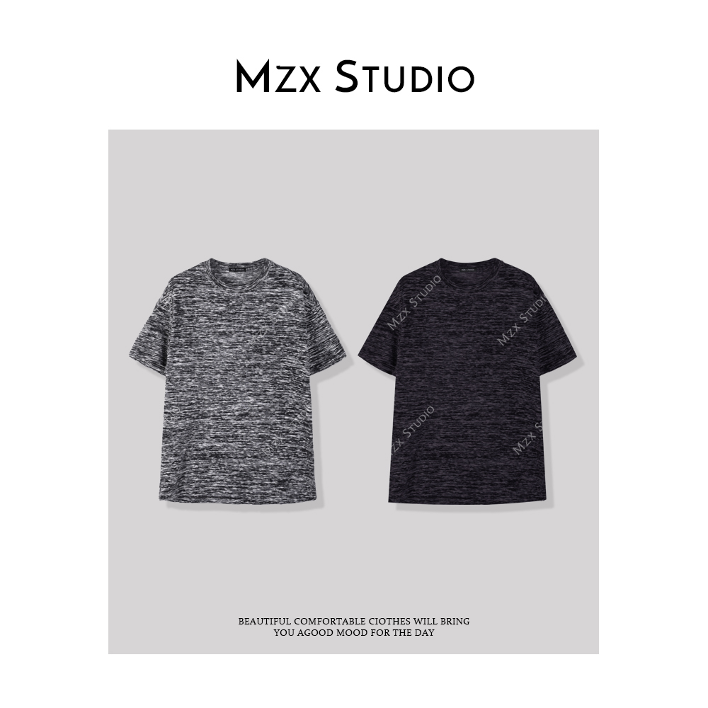MZX 秋季肌理感短袖花纱针织T恤SY7353-F