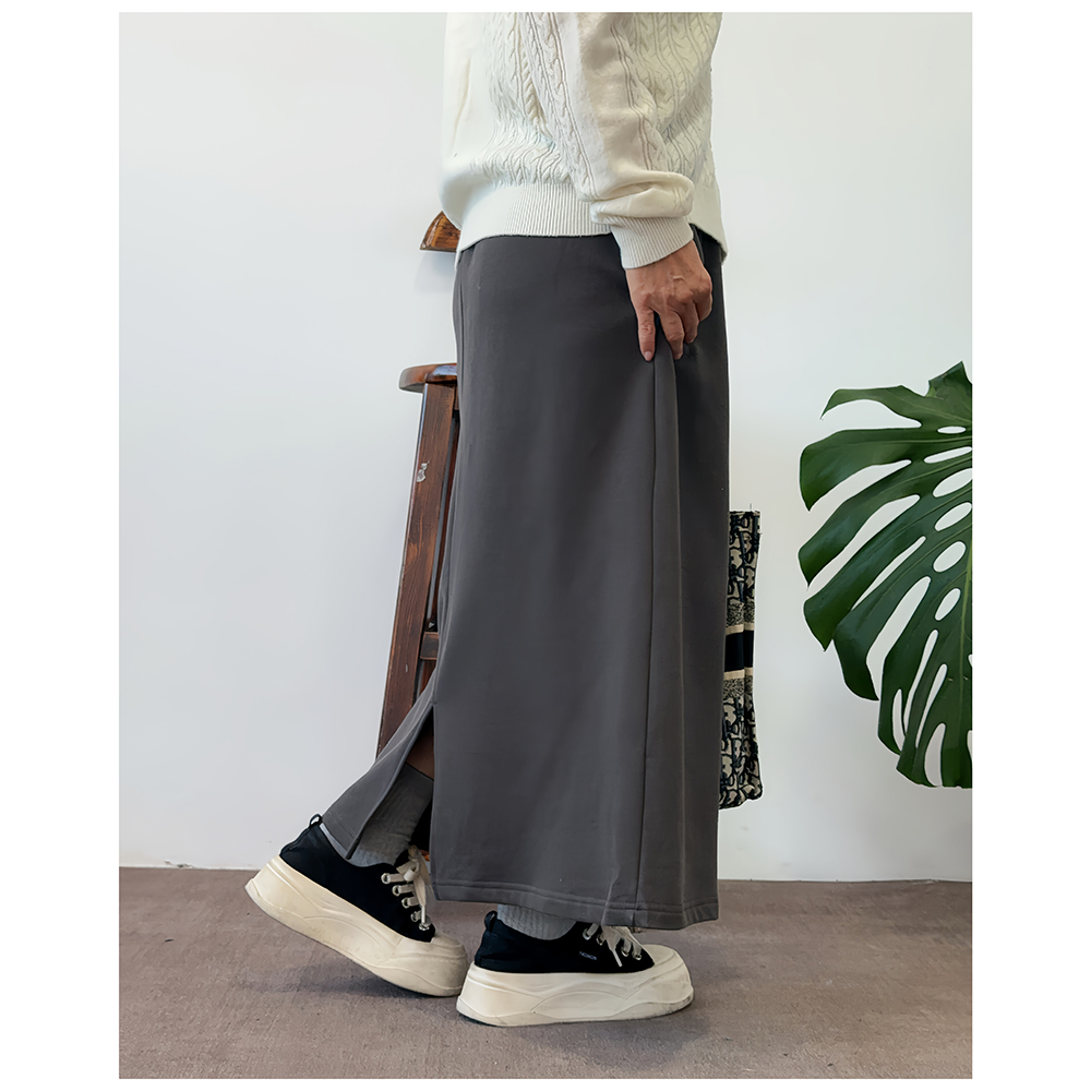 2Q003 春秋新款宽松松紧腰女士休闲半身裙女