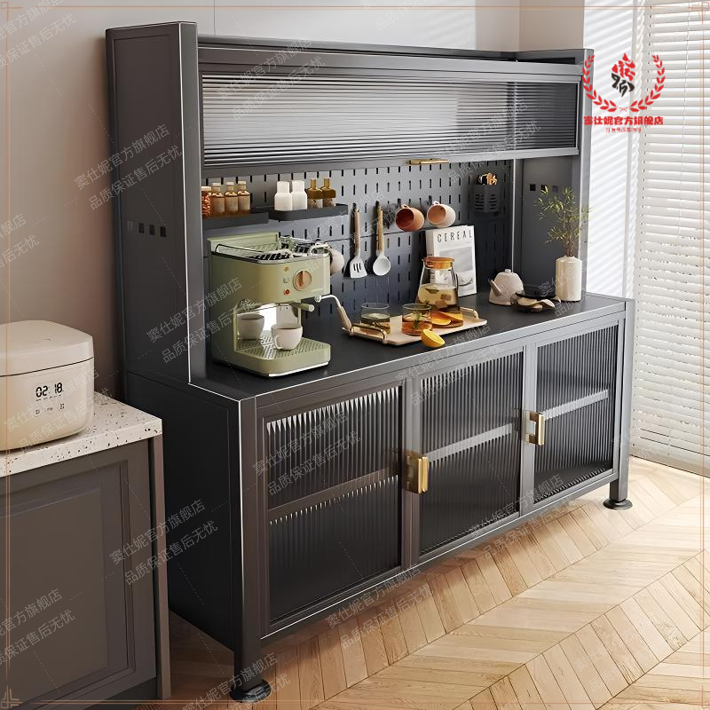 耐用餐边柜靠墙落地式厨房橱柜碗柜储物柜边柜客厅防潮家用包邮