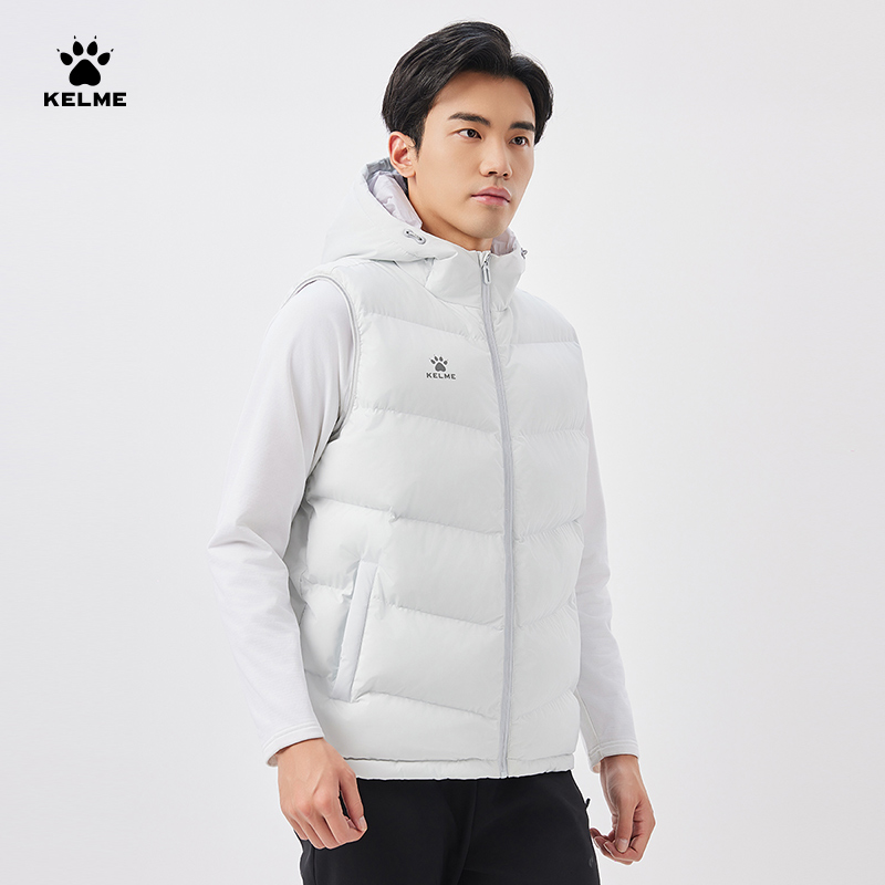 【流光风】KELME卡尔美精选连帽马甲时尚百搭休闲秋冬外套男女款