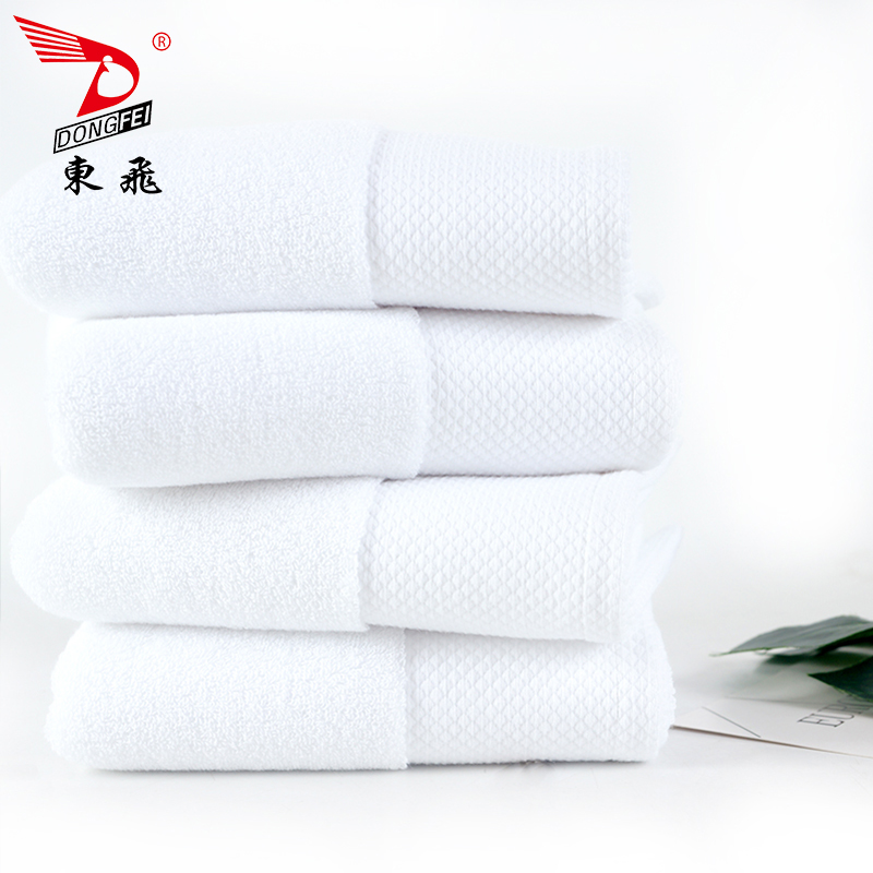 酒店专用全棉缎档加厚吸水毛巾适合桑拿足疗场景旅行