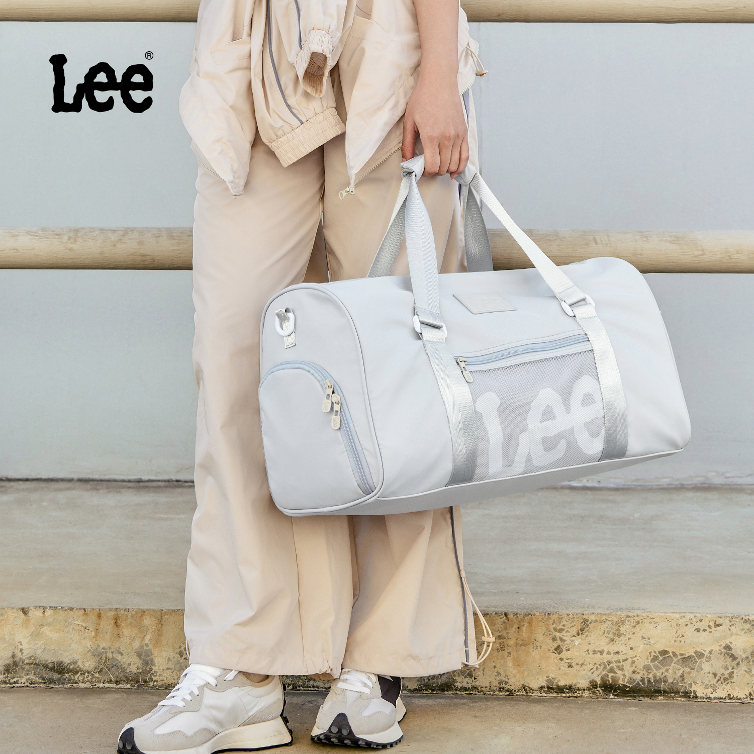 【时尚潮流】Lee手提健身包女士轻便大容量旅行包外出登机短途出差